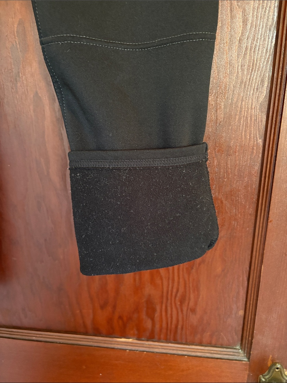 Athleta Black Skinny Pull-On Fleece Lined Ponte Pants - Picture 3 of 9
